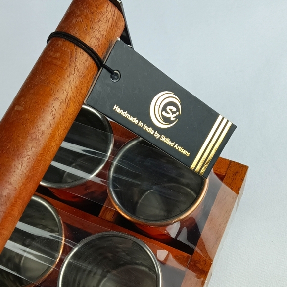 SI Hammered Copper Glass Shots. - Picture 5 of 11